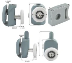 Reserve Wieltjes Voor Douchedeur – Douche Deur Rollers – Wielen Douchedeur – Loopwielen – Katrollen – Set Van 4 Onder En 4 Boven -Badkamerartikelen Winkel 1200x1054 2