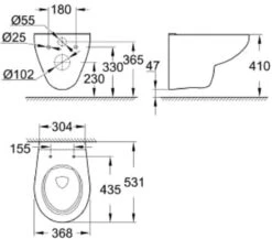 GROHE Bau Arena Complete Toiletset Rimless -Badkamerartikelen Winkel 1200x1054 3