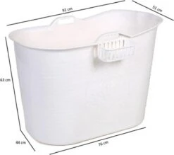 Zitbad Voor Volwassenen - Bath Bucket - Wit - 200L -Badkamerartikelen Winkel 1200x1065