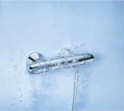 GROHE Grohtherm 1000 New Thermostatische Douchekraan - 15cm - Met Koppelingen - EcoJoy® - CoolTouch - Chroom - 34143003 -Badkamerartikelen Winkel 1200x1076 2