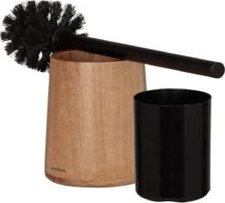 Sealskin Earth - Toiletborstel Met Houder Vrijstaand - Eiken -Badkamerartikelen Winkel 1200x1082