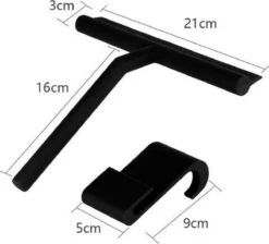 Merkloos Douchewisser Zwart Met Ophangsysteem Luxe –Trekker Douche - Siliconen -Badkamerartikelen Winkel 1200x1089 1