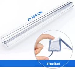 Minismus Douchedeurafdichting Met Waterkering (2 Strips Van 1 Meter, Makkelijk Inkortbaar) - Waterstopper Geschikt Voor Glas Van 6 Tot 8 Mm - Douchedorpel - Lekstrip Voor Horizontale Bevestiging 18 Minismus Douchedeurafdichting Met Waterkering (2 Strips Van 1 Meter, Makkelijk Inkortbaar) - Waterstopper Geschikt Voor Glas Van 6 Tot 8 Mm - Douchedorpel - Lekstrip Voor Horizontale Bevestiging -Badkamerartikelen Winkel 1200x1101 4