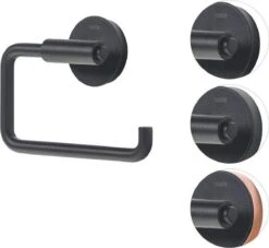 Tiger Urban - Toiletrolhouder Zonder Klep - Zwart -Badkamerartikelen Winkel 1200x1102