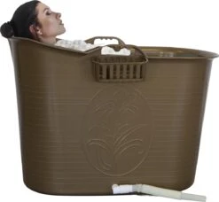 LIFEBATH - Zitbad Nancy - Bath Bucket - Mobiele Badkuip - 200L - Voor Volwassenen - Goud -Badkamerartikelen Winkel 1200x1108 1