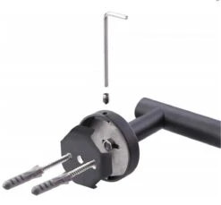 DesignX Toiletrolhouder Zwart - WC Rolhouder - Matte - Papier - Houder - Incl. Schroeven -Badkamerartikelen Winkel 1200x1113