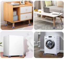 Wasmachine Demper – Trillingsdemper – Anti Slip – Schokdemper – Anti Tril – Wasmachine Voetjes – Vibratiedempers – Verhoger – 4 Stuks - Grijs -Badkamerartikelen Winkel 1200x1114 4