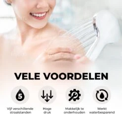 Universal Life® | DOUCHEKOP MET GRATIS SLANG EN HOUDER | Waterbesparend | Universeel | 5 Luxe Straalstanden | Chroom | RVS Slang | -Badkamerartikelen Winkel 1200x1123 1