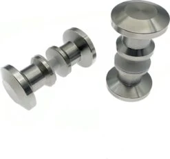 Luxe RVS Douchedeur Knop - Deurknopgarnituur – Douchedeur Handvat / Douchedeurknop / Deurknop RVS / Zilverkleur Type Elegant -Badkamerartikelen Winkel 1200x1126 2