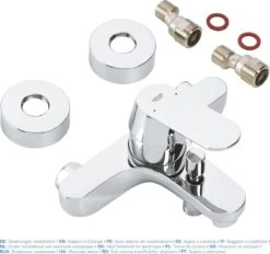 GROHE Eurosmart Cosmopolitan Badkraan - 15 Cm - Chroom -32831000 23 GROHE Eurosmart Cosmopolitan Badkraan - 15 Cm - Chroom -32831000 -Badkamerartikelen Winkel 1200x1128 1