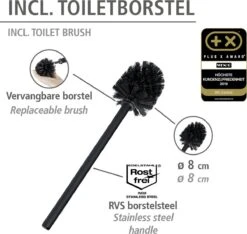 WENKO Toiletbutler Rivalta RVS Mat - Toiletborstel Met Houder, Toiletrolhouder En Reserverolhouder -Badkamerartikelen Winkel 1200x1136