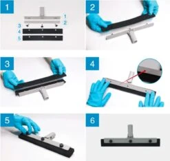 Chaton® Vloertrekker Lang Met Ophangsysteem - Afdraaibare Wisser - Douchewisser - Trekker Douche - Vloerwisser - Uitschuifbaar 70cm Tot 125cm -Badkamerartikelen Winkel 1200x1137 1