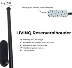 Toiletset Zwart 4-delig - Toiletaccessoireset - Toiletborstelhouder - Toiletrolhouder - Reserverolhouder - Handdoekhaakjes - RVS - Toilet Accessoires Set - Badkamer -Badkamerartikelen Winkel 1200x1138 1