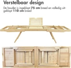 IMoshion Badplank Voor In Bad - Dienblad Inclusief Pootjes - Tablet Houder - Badrek Uitschuifbaar 75 Tot 110 Cm - Lichtbruin 11 IMoshion Badplank Voor In Bad - Dienblad Inclusief Pootjes - Tablet Houder - Badrek Uitschuifbaar 75 Tot 110 Cm - Lichtbruin -Badkamerartikelen Winkel 1200x1144 1