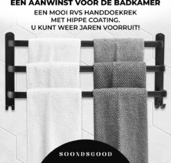 Merkloos Soondsgood Luxe 3 Laags Handdoekrek - Zelfklevend Of Boren - Zwart - Eenvoudige Installatie - Badkamer - Handdoekenrek - Handdoekhouder - 30x14x25cm 10 Merkloos Soondsgood Luxe 3 Laags Handdoekrek - Zelfklevend Of Boren - Zwart - Eenvoudige Installatie - Badkamer - Handdoekenrek - Handdoekhouder - 30x14x25cm -Badkamerartikelen Winkel 1200x1148 3