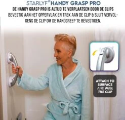 Kunststof Handgreep Voor Badkamer - 30.5cm - Douche Wandbeugel - Geen Boorgaten -Badkamerartikelen Winkel 1200x1149 3