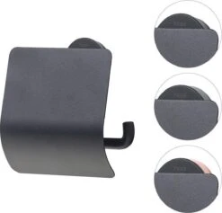 Tiger Urban Toiletaccessoireset - Toiletborstel Met Houder - Toiletrolhouder Met Klep - Handdoekhaak - Zwart -Badkamerartikelen Winkel 1200x1151