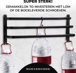 Merkloos Soondsgood Luxe 3 Laags Handdoekrek - Zelfklevend Of Boren - Zwart - Eenvoudige Installatie - Badkamer - Handdoekenrek - Handdoekhouder - 30x14x25cm 11 Merkloos Soondsgood Luxe 3 Laags Handdoekrek - Zelfklevend Of Boren - Zwart - Eenvoudige Installatie - Badkamer - Handdoekenrek - Handdoekhouder - 30x14x25cm -Badkamerartikelen Winkel 1200x1153 5