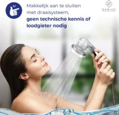 Waterbesparende Douchekop Ionische Douchekop Incl. Doucheslang - Douchefilter - Waterfilter - Handdouche - Met Mineraalstenen - Douchekop Met Slang – Transparant – Incl. Doucheslang -Badkamerartikelen Winkel 1200x1153 7