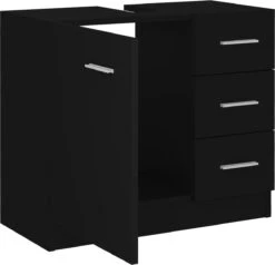 VidaXL Wastafelkast 63x30x54 Cm Spaanplaat Zwart 14 VidaXL Wastafelkast 63x30x54 Cm Spaanplaat Zwart -Badkamerartikelen Winkel 1200x1154 1