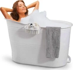Zitbad Voor Volwassenen - Bath Bucket - Wit - 200L -Badkamerartikelen Winkel 1200x1156 5