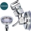 Moodcare® Verplaatsbare Douchekophouder Zelfklevend - Chroom – Douchekop Houder Zonder Boren – Wandhouder Douchekop Zuignap