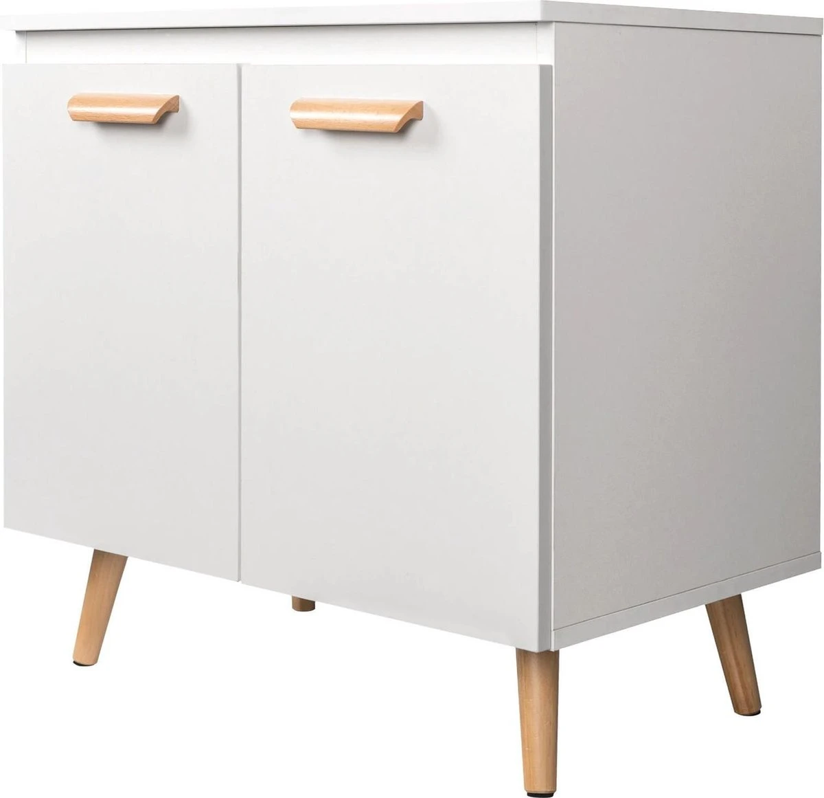 Luxiqo Wastafel Onderkast - Wastafel Onderkast Met Uitsparing - Wastafelmeubel - Badkamerkast - Wit/Eiken - 60 X 40 X 60.5 Cm 1 Luxiqo Wastafel Onderkast - Wastafel Onderkast Met Uitsparing - Wastafelmeubel - Badkamerkast - Wit/Eiken - 60 X 40 X 60.5 Cm