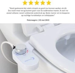 Bidet Handdouche Toilet Sproeier Shattaf Sprayer WC Papier Besparend - Enkel Spray Koud Water - Badkamer Accessoires - Freshole® -Badkamerartikelen Winkel 1200x1167 7