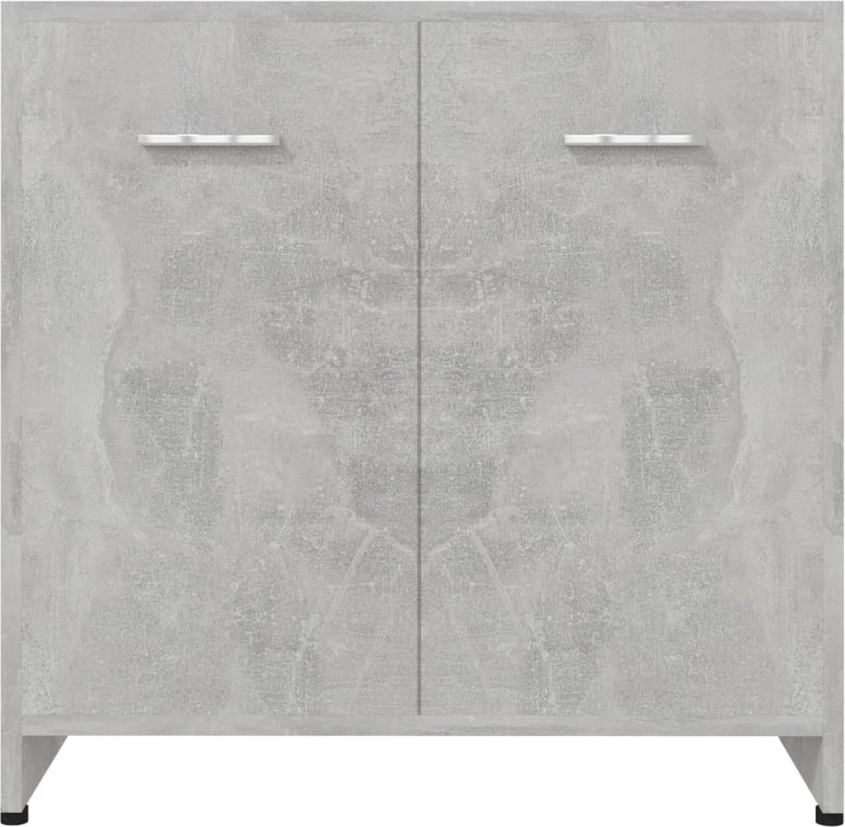 VidaXL Badkamerkast 60x33x61 Cm Spaanplaat Betongrijs 2 VidaXL Badkamerkast 60x33x61 Cm Spaanplaat Betongrijs - Afbeelding 2