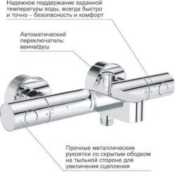GROHE Grohtherm 800 Cosmopolitan Thermostatische Badkraan - Incl. Omstel En Koppelingen - Chroom - 34766000 -Badkamerartikelen Winkel 1200x1176 3
