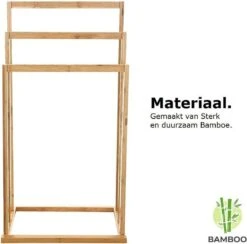 Merkloos Decopatent® Handdoekrek - Vrijstaand Handdoekenrek Voor In Badkamer - Handdoekrek - Bamboe Hout - Handdoek - Droogrek Met 3 Armen 14 Merkloos Decopatent® Handdoekrek - Vrijstaand Handdoekenrek Voor In Badkamer - Handdoekrek - Bamboe Hout - Handdoek - Droogrek Met 3 Armen -Badkamerartikelen Winkel 1200x1186 2