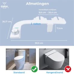 Clean Bum® Elegance Plus Bidet WC- Dubbele Sproeikop - Easy Fit Systeem -Badkamerartikelen Winkel 1200x1188 7