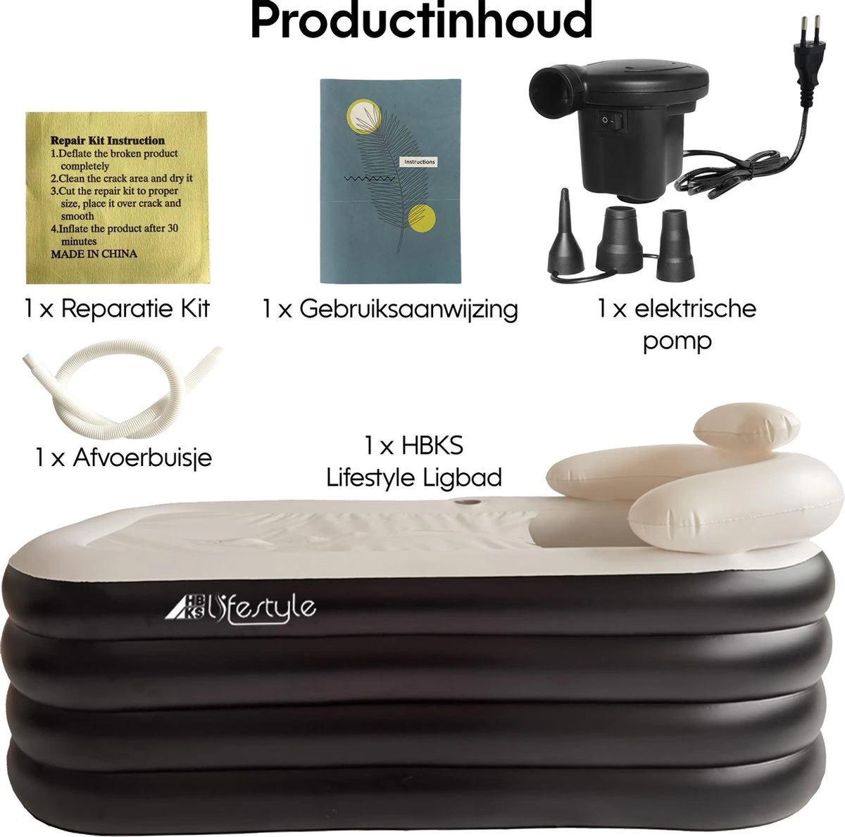 HBKS Lifestyle Bad – Opblaasbaar Ligbad – Bath Bucket – Zitbad Voor Volwassenen - Ijsbad Wim Hof Methode - Badkuip – Ice Bath – Zwart 4 HBKS Lifestyle Bad – Opblaasbaar Ligbad – Bath Bucket – Zitbad Voor Volwassenen - Ijsbad Wim Hof Methode - Badkuip – Ice Bath – Zwart - Afbeelding 4