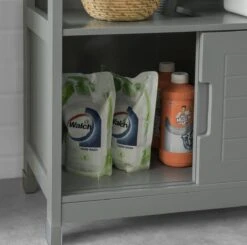 Mara Wastafel Onderkast - Badkamerkast - Badkamermeubel - Schuifdeuren - 60 X 30 X 61 Cm -Badkamerartikelen Winkel 1200x1190 13