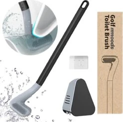 Mmoods Siliconen Golf Toiletborstel – WC Borstel Met Houder – Flexibele Siliconen WC Borstel – Antibacterieel – Hygiënisch – Zwart -Badkamerartikelen Winkel 1200x1190 2