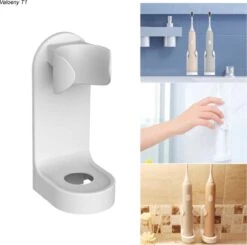 Merkloos Elektrische Tandenborstelhouder - Wit -Badkamerartikelen Winkel 1200x1192