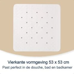 Douchemat Antislip Wit - 53 X 53 Cm - Antislipmat Douche - Badmat -Badkamerartikelen Winkel 1200x1195 13