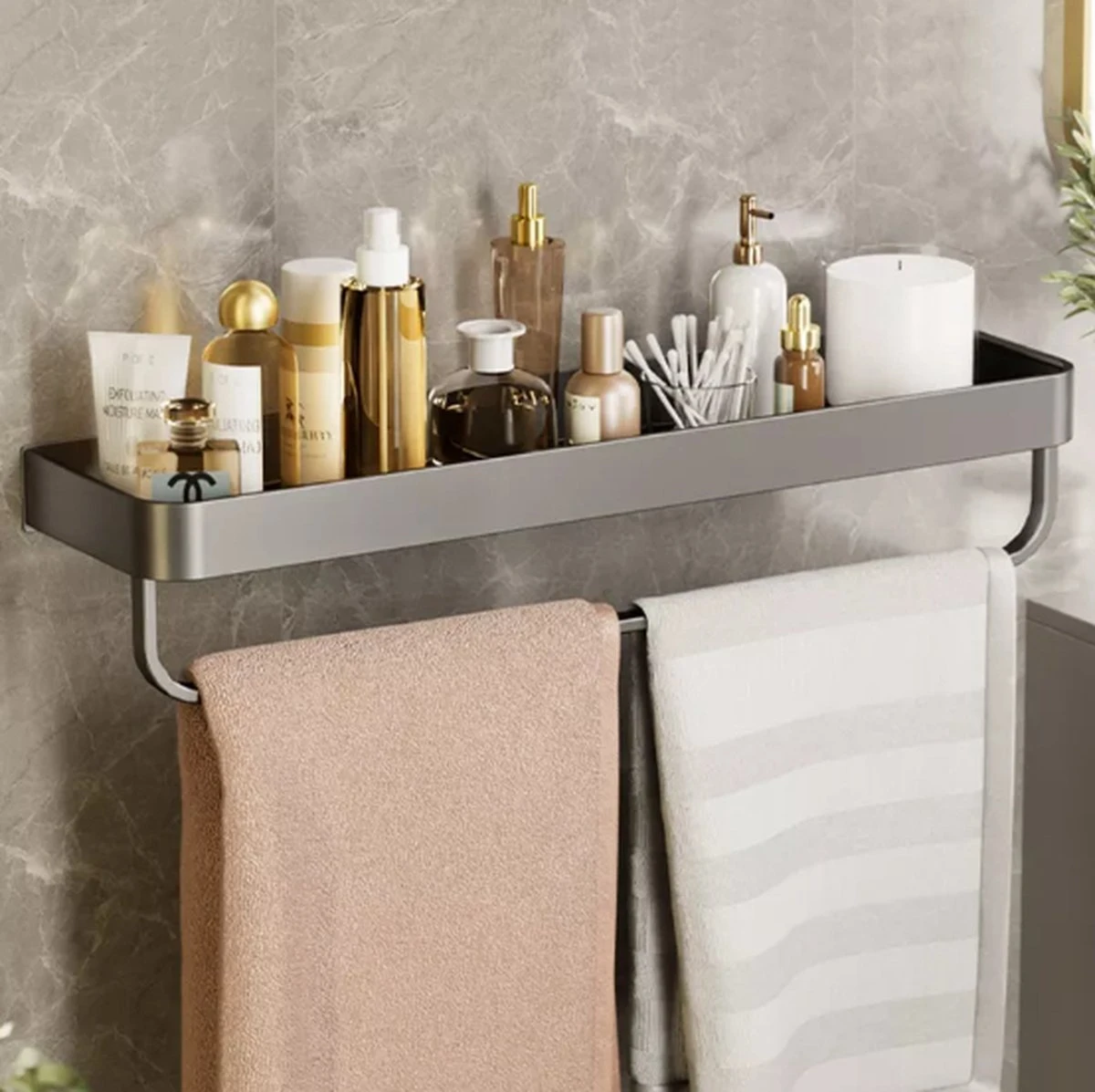 Merkloos Doucherek Zonder Boren 2x 30 Cm – Doucherek – Doucherek Hangend – Badkamerrek – Zonder Boren – IP68 Waterdicht – 4KG Draagkracht – Zwart RVS 14 Merkloos Doucherek Zonder Boren 2x 30 Cm – Doucherek – Doucherek Hangend – Badkamerrek – Zonder Boren – IP68 Waterdicht – 4KG Draagkracht – Zwart RVS - Afbeelding 14