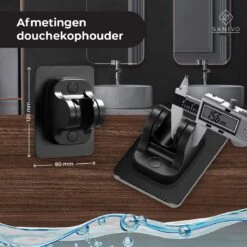 Douchekophouder Chroom Zelfklevend – Verstelbaar – Handdouchehouder – Douchekop Houder Zonder Boren -Badkamerartikelen Winkel 1200x1198 16