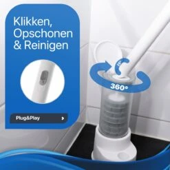 RevoBrush WC Borstel Met Houder Vrijstaand - Hygiënische Toiletborstel - Met 14x Pads -Badkamerartikelen Winkel 1200x1199 2