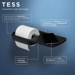 Tiger Tess - Toiletrolhouder Met Planchet - 32,1 Cm - Zwart / Antraciet 18 Tiger Tess - Toiletrolhouder Met Planchet - 32,1 Cm - Zwart / Antraciet -Badkamerartikelen Winkel 1200x1200 100