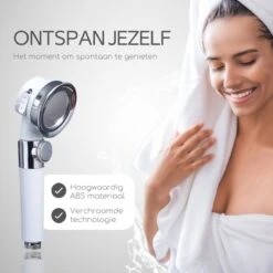 Rebela | Douchekop | Douchekop Waterbesparend | Douchekop Filter | Pressurized Shower Head| Wit -Badkamerartikelen Winkel 1200x1200 1007