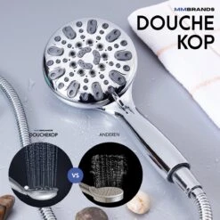 MM Brands Douchekop - Waterbesparend - Regendouche - 6 Standen - Chroom -Badkamerartikelen Winkel 1200x1200 1036
