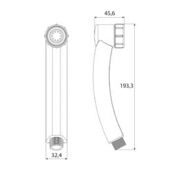 Tiger Turbo Saver Handdouche - Douchekop Ø 3,5 Cm - Tot 60% Waterbesparend - Chroom -Badkamerartikelen Winkel 1200x1200 1047