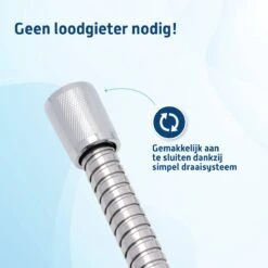 Saqu Express Doucheslang 175 Cm - Chroom -Badkamerartikelen Winkel 1200x1200 1073