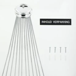 Sealskin Umbrella Douchegordijnstangset - Chroom -Badkamerartikelen Winkel 1200x1200 1103