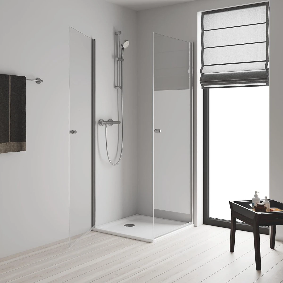 GROHE Grohtherm 800 Cosmopolitan Douchekraan - Met Glijstang En Handdouche - Incl. Koppelingen - Chroom - 34768000 3 GROHE Grohtherm 800 Cosmopolitan Douchekraan - Met Glijstang En Handdouche - Incl. Koppelingen - Chroom - 34768000 - Afbeelding 3