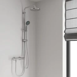 GROHE QuickFix Vitalio Joy 310 Regendouche - CoolTouch - Met Planchet - ø 31 Cm - Chroom -Badkamerartikelen Winkel 1200x1200 1239