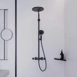 Hansgrohe Crometta S 240 Showerpipe - 1jet - Incl. Thermostaat - Chroom -Badkamerartikelen Winkel 1200x1200 1241
