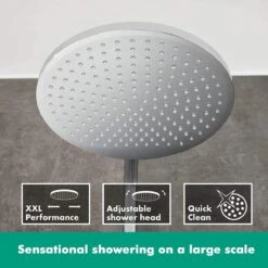 Hansgrohe Crometta S 240 Showerpipe - 1jet - Incl. Thermostaat - Chroom -Badkamerartikelen Winkel 1200x1200 1242